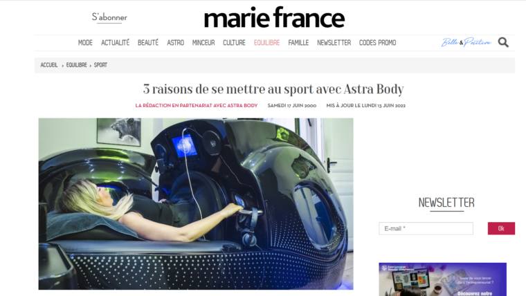 3 raisons de se mettre au sport avec Astra Body